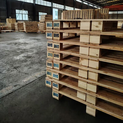 قیمت مناسب پالت چوبی چهار راه واردات یک طرفه پالت بار 1200 × 1000 میلی متر برای حمل و نقل انبار آنلاین